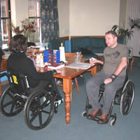Image of nursing/therapy. 