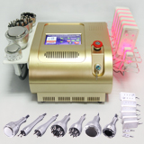 7in1 cavitation vacuum rf bipolar tripolar multipolar photon lipo laser 8 pads